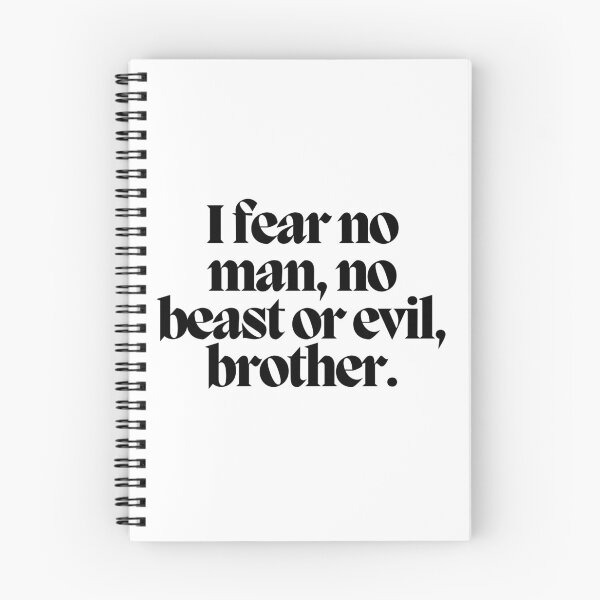 Item preview, I fear no man, no beast or evil, brother.  designed and sold by CharmStudio.