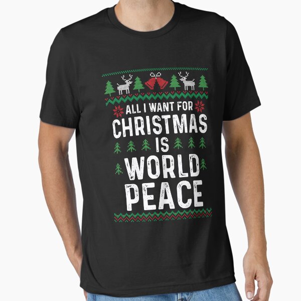 Item preview, All I want for Christmas is world peace designed and sold by printerrificart.