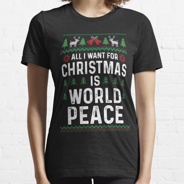 Item preview, All I want for Christmas is world peace designed and sold by printerrificart.