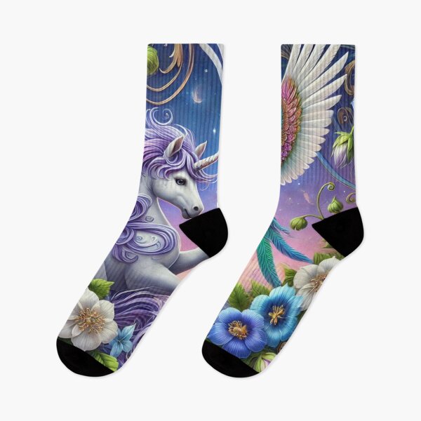Item preview, Serene Unicorn and Mythical Bird Fantasy designed and sold by TeslaSt0re.