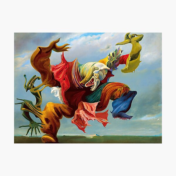 Item preview, Max Ernst, The Angel of the Home or the Triumph of Surrealism, 1937, Max Ernst Art Print, Dadaism, Surrealism designed and sold by Artistic Gift Print.