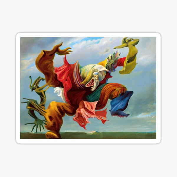 Item preview, Max Ernst, The Angel of the Home or the Triumph of Surrealism, 1937, Max Ernst Art Print, Dadaism, Surrealism designed and sold by Artistic Gift Print.