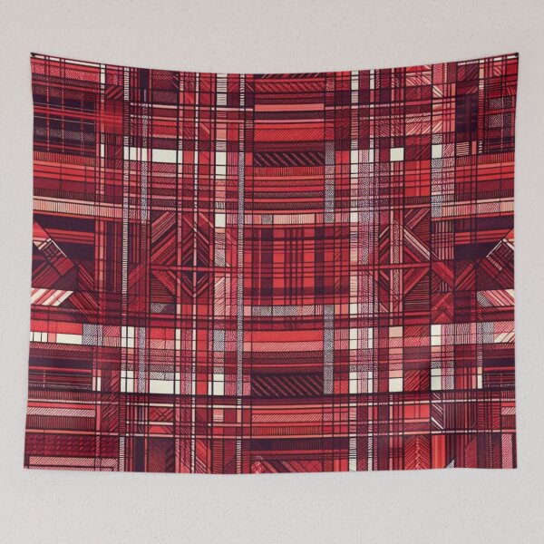 Item preview, Vibrant Red Tartans Pattern: A Bold Statement with Timeless Charm designed and sold by Rui Fernandes.