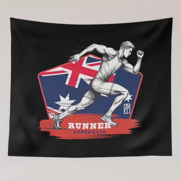 Item preview, RUNNER - AUSTRALIA - SPORT SQUAD - 1 designed and sold by ArtProjectShop.