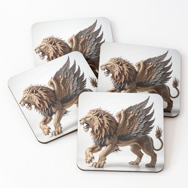 Item preview, Winged Lion Illustration designed and sold by Parallax Grafica.