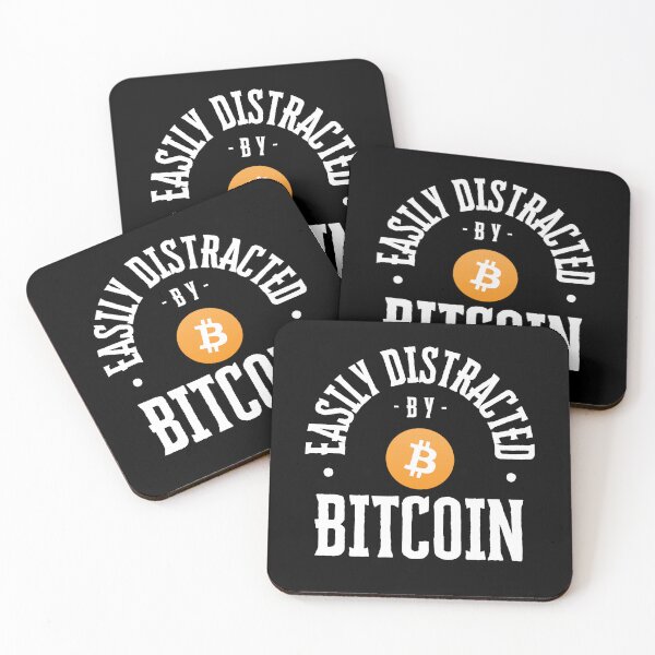Item preview, Easily Distracted By Bitcoin Design designed and sold by RektRepublic.