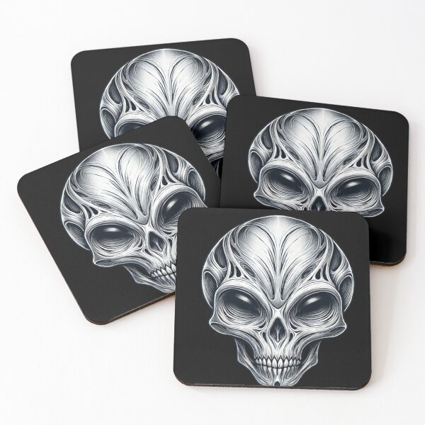 Item preview, Alien Skull 25 designed and sold by LaNadaYFundante.