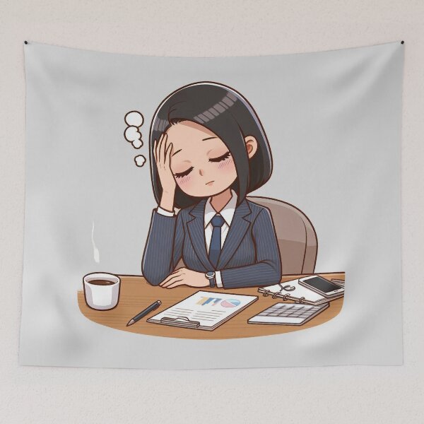 Item preview, Exhausted Yet Triumphant: The Businesswoman's Journey character designed and sold by nada-art.