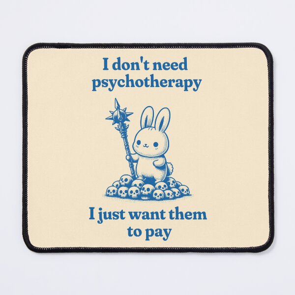 Item preview, funny and cute revenge bunny designed and sold by ThirdEyeDesign1.