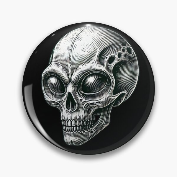 Item preview, Alien Skull 27 designed and sold by LaNadaYFundante.