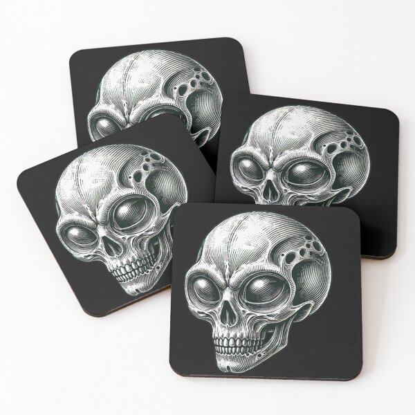 Item preview, Alien Skull 27 designed and sold by LaNadaYFundante.