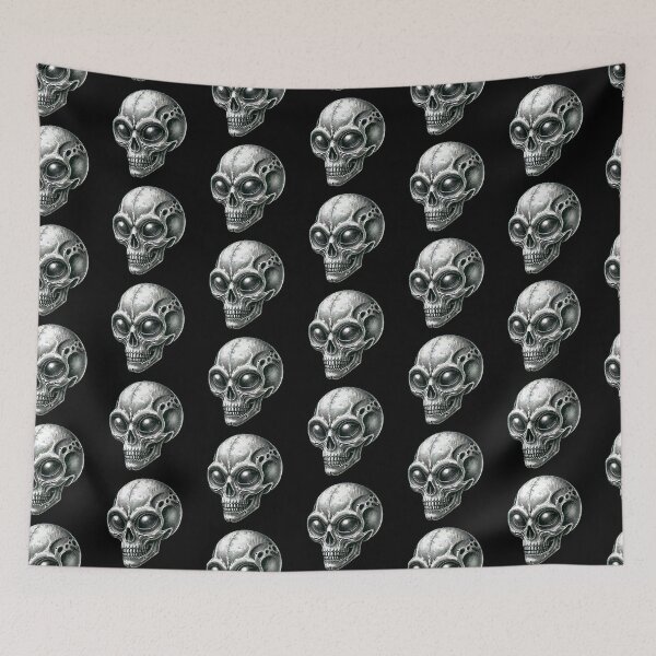 Item preview, Alien Skull 27 designed and sold by LaNadaYFundante.
