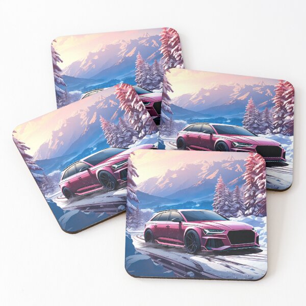Item preview, Pink Audi RS6 in Winter Wonderland designed and sold by RevUpDesign.