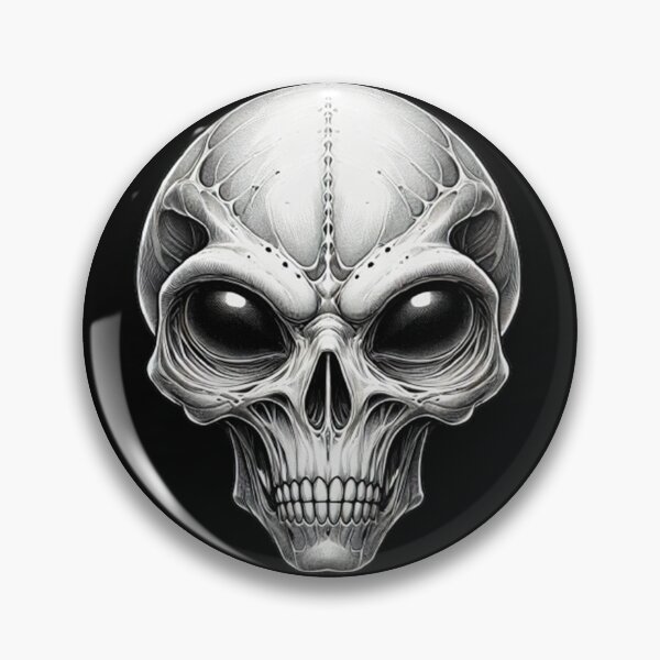 Item preview, Alien Skull 28 designed and sold by LaNadaYFundante.