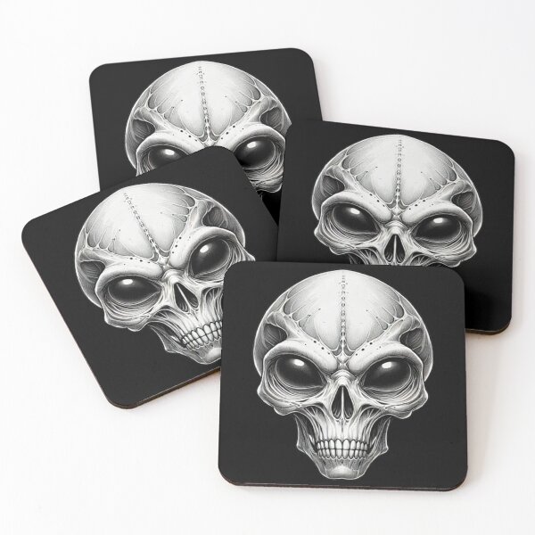 Item preview, Alien Skull 28 designed and sold by LaNadaYFundante.