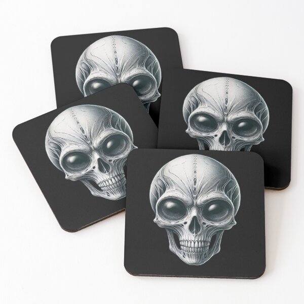 Item preview, Alien Skull 29 designed and sold by LaNadaYFundante.