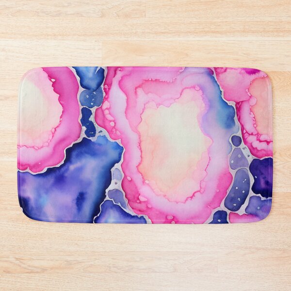 Item preview, Pink Purple and Navy Cosmic Bacteria Cell Abstract Pattern for Celestial Decor designed and sold by kathrynchill.