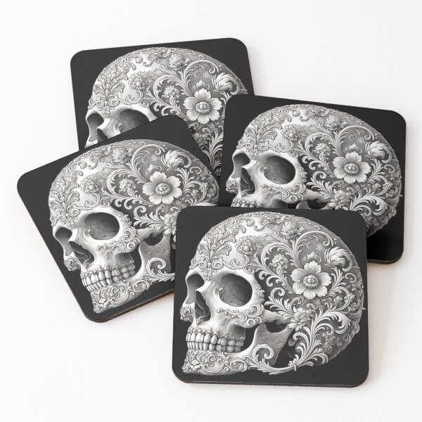 Item preview, Rococo Skull designed and sold by LaNadaYFundante.