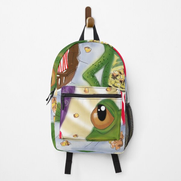 Item preview, Frog eating popcorn on bed designed and sold by TheKayVibe.