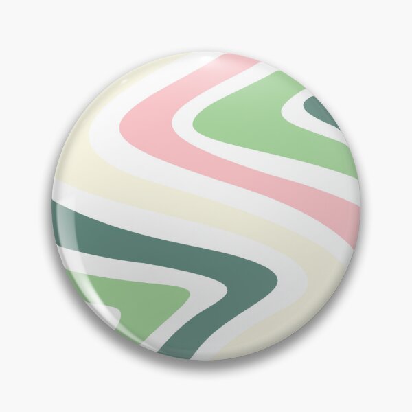 Item preview, Retro Indie Waves: White, Cream, Beige, Lime Green, Army Green, Milkshake Pink designed and sold by Coral-Cases.