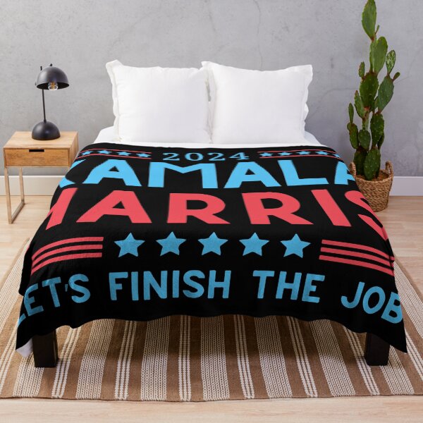 Item preview, Kamala Harris 2024 Let's Finish the Job designed and sold by kjanedesigns.