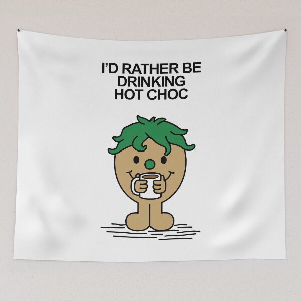 Item preview, Mr Men I'd rather be drinking hot choc, hot chocolate designed and sold by Scat the cat.