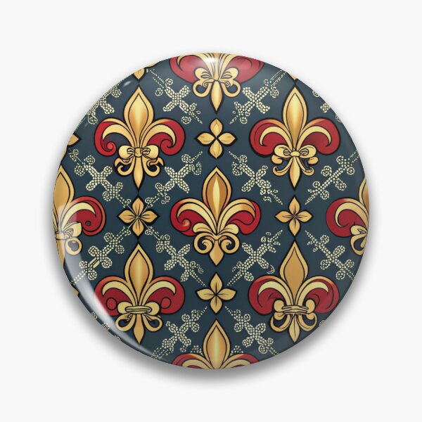 Item preview, Fleur de lis Heraldic Symbol Pattern designed and sold by emilypigou.
