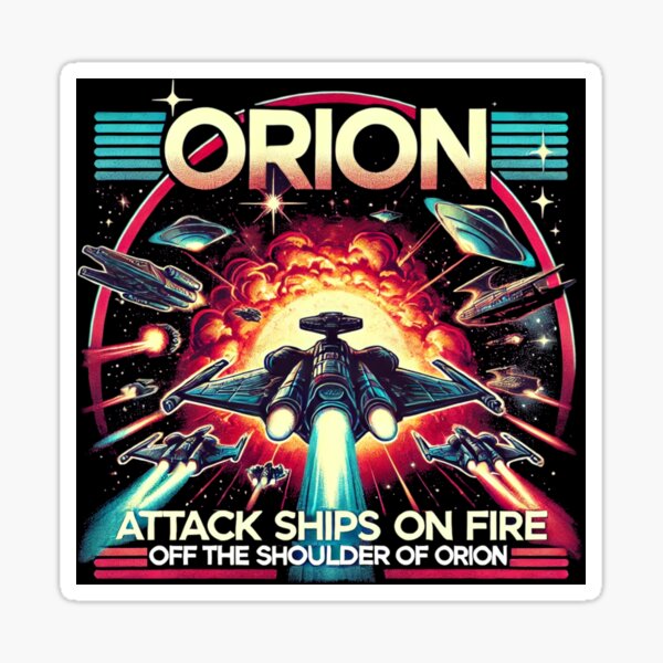 Item preview, Blade Runner - Ships Burning Orion designed and sold by Random-Reality.