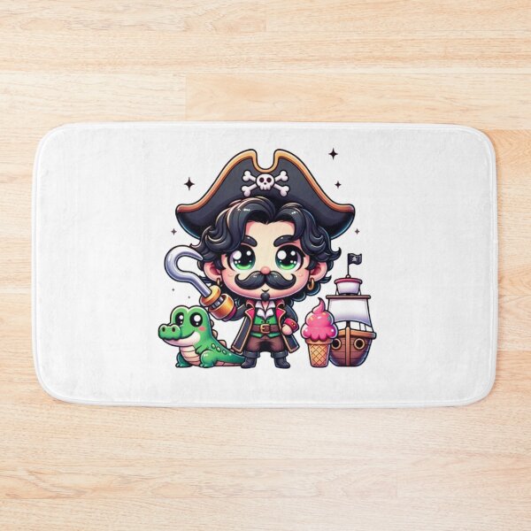 Item preview, Capt’ of the Sea I Hook And Tick-Tock Crocodile Eating Ice Cream designed and sold by PedroStyle.