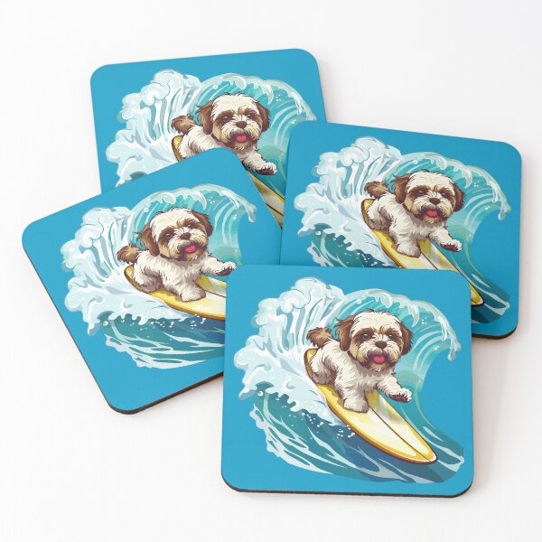 Item preview, Surfing Shih Tzu designed and sold by VelvetRoom.