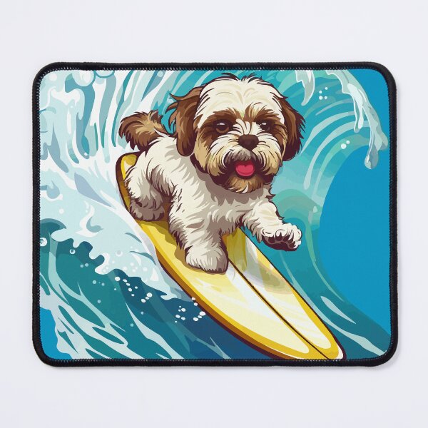 Item preview, Surfing Shih Tzu designed and sold by VelvetRoom.