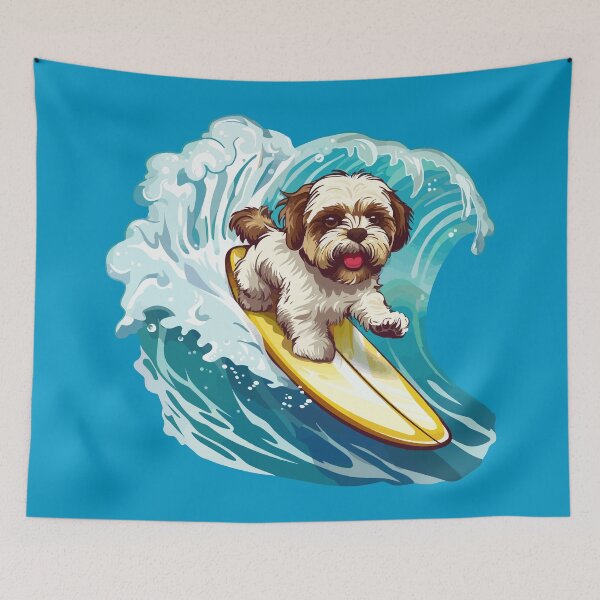 Item preview, Surfing Shih Tzu designed and sold by VelvetRoom.
