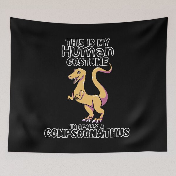 Item preview, This Is my Human Costume I'm really a Compsognathus designed and sold by Pint-SizeDesign.
