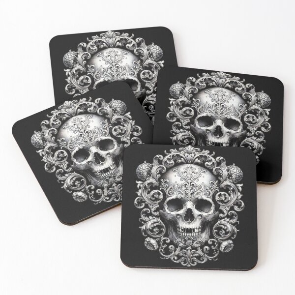 Item preview, Rococo Skull 6 designed and sold by LaNadaYFundante.