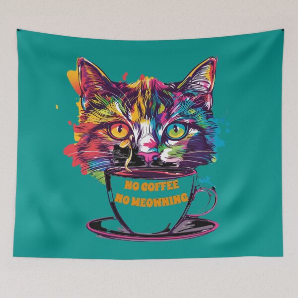 Item preview, NO COFFEE? NO MEOWNING..! designed and sold by FabulDeco2022.