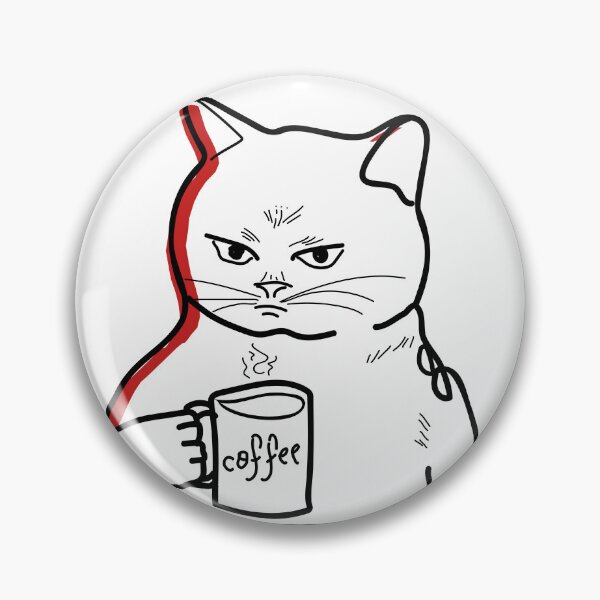Item preview, Cat drinking coffee  designed and sold by Fiorisse.