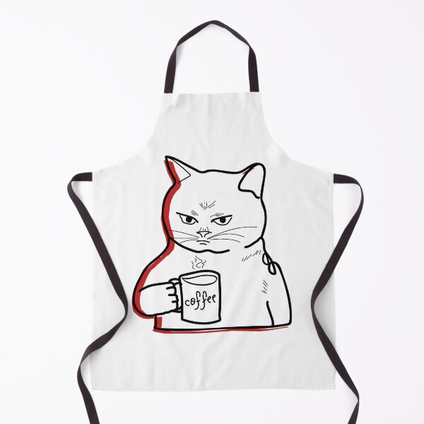 Item preview, Cat drinking coffee designed and sold by Fiorisse.