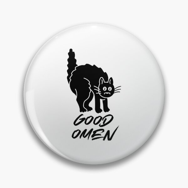 Item preview,  omen,  neil gaiman, good omen quote, black cat, lucky designed and sold by GaliaTati.