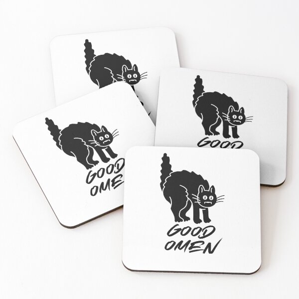 Item preview,  omen,  neil gaiman, good omen quote, black cat, lucky designed and sold by GaliaTati.