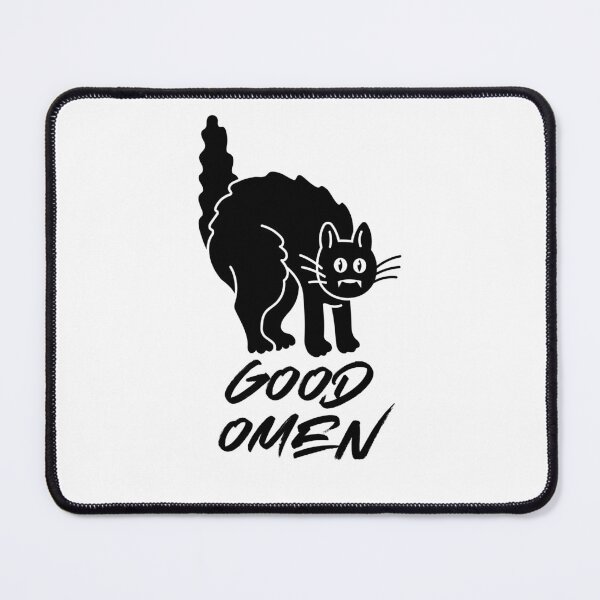 Item preview, omen, neil gaiman, good omen quote, black cat, lucky designed and sold by GaliaTati.