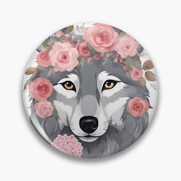 Item preview, TCHS Rose Crown Wolf designed and sold by thecherryhillschool.
