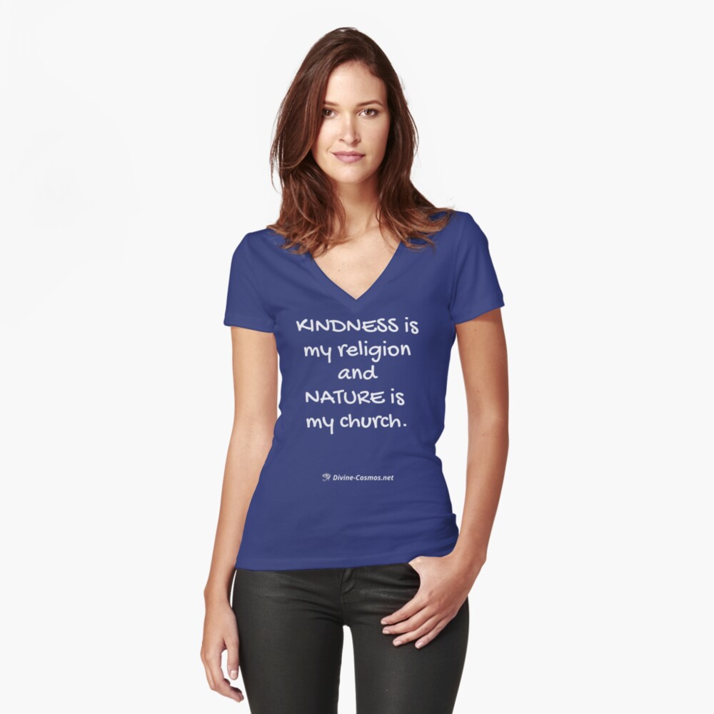 Item preview, Fitted V-Neck T-Shirt designed and sold by divine-cosmos.