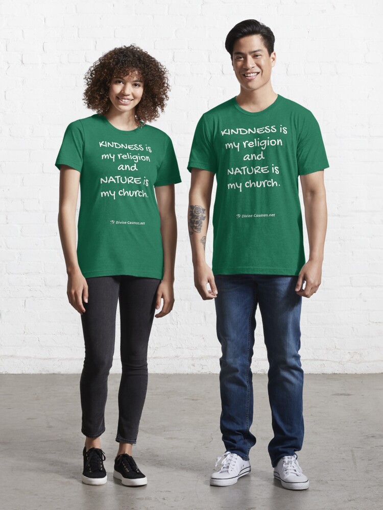 Thumbnail 1 of 7, Essential T-Shirt, Kindness is My Religion T-Shirt designed and sold by Jeff Divine.