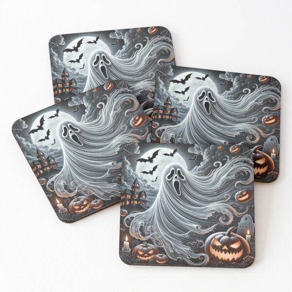 Item preview, Eerie Ghost: Halloween-Themed Design designed and sold by AdisKucius.