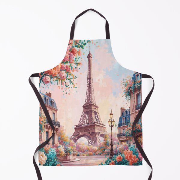 Artikelvorschau, Pixeliger Frühling in Paris: Ein modernes Kunstwerk entworfen und verkauft von merve02shop.