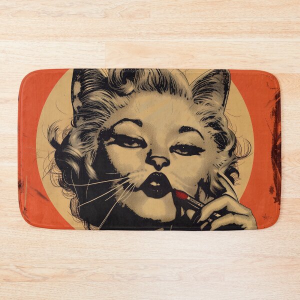 Item preview, Marilyn Cat with red lipstick designed and sold by KERaney.