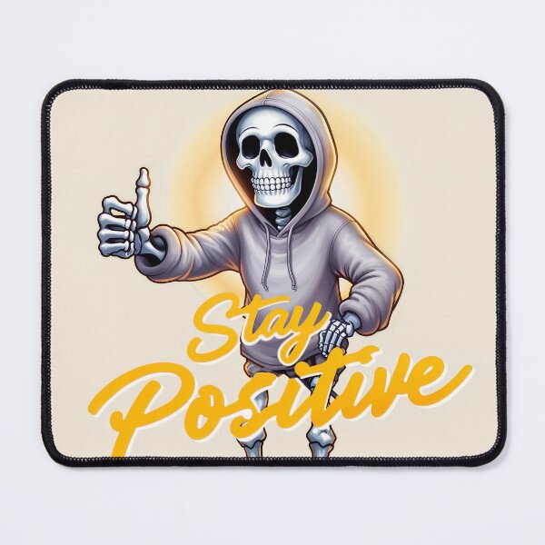 Item preview, Stay Positive - Funny Reaper designed and sold by StellarDreamer.