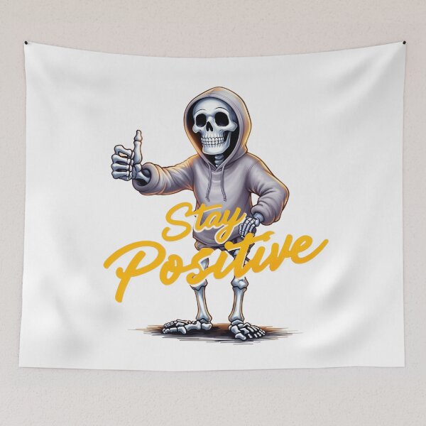 Item preview, Stay Positive - Funny Reaper  designed and sold by StellarDreamer.