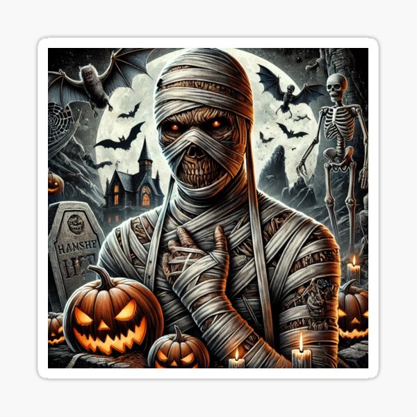 Item preview, Eerie Mummy: Halloween-Themed Design designed and sold by AdisKucius.
