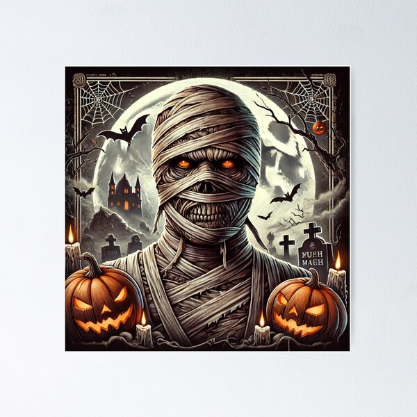 Item preview, Eerie Mummy: Halloween-Themed Design designed and sold by AdisKucius.